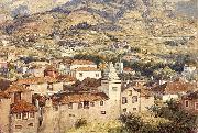 Sir Edward john poynter,bt.,P.R.A Funchal, Morning Sun Spain oil painting artist